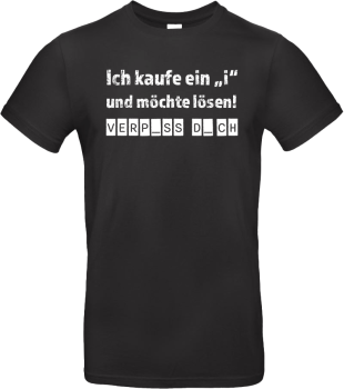 Ich kaufe ein i und möchte lösen.